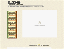 Tablet Screenshot of leighdale.com